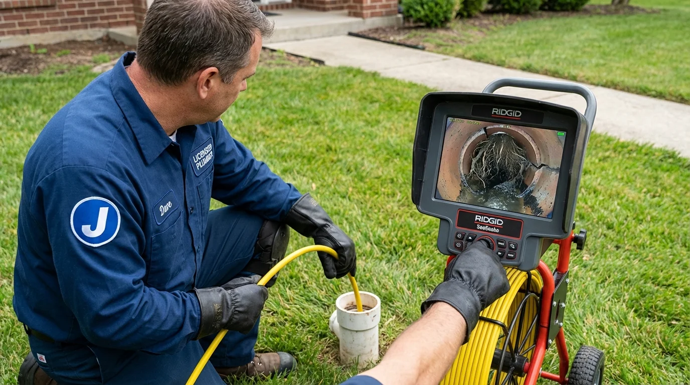 Sewer camera inspection being performed by Johns Plumbing LLC in Nocatee